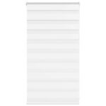 vidaXL Zebra roleta biela 90x100 cm šírka látky 85,9 cm polyester