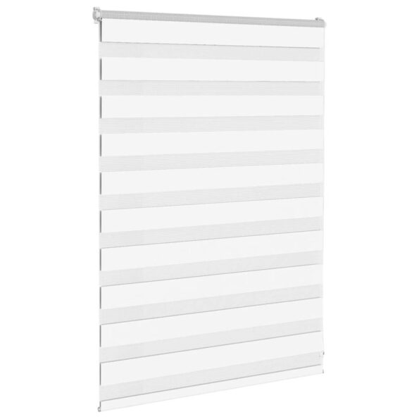 vidaXL Zebra roleta biela 95x100 cm šírka látky 90,9 cm polyester – Obrázok 3
