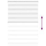 vidaXL Zebra roleta biela 95x100 cm šírka látky 90,9 cm polyester – Obrázok 5