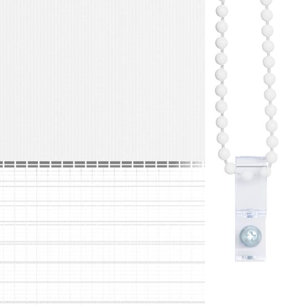 vidaXL Zebra roleta biela 95x100 cm šírka látky 90,9 cm polyester – Obrázok 9