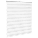 vidaXL Zebra roleta biela 120x100 cm šírka látky 115,9cm polyester – Obrázok 3