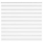 vidaXL Zebra roleta biela 165x100 cm šírka látky 160,9cm polyester