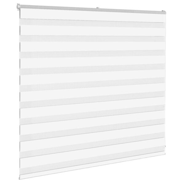 VXL8721158350435_g_en_hd_2.jpg vidaXL Zebra roleta biela 165x100 cm šírka látky 160,9cm polyester – Obrázok 3