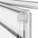 vidaXL Zebra roleta biela 75x150 cm šírka látky 70,9 cm polyester – Obrázok 11