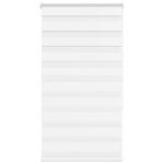 vidaXL Zebra roleta biela 85x150 cm šírka látky 80,9 cm polyester