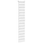 vidaXL Zebra roleta biela 45x200 cm šírka látky 40,9 cm polyester – Obrázok 3
