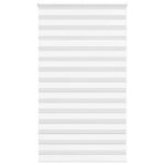 vidaXL Zebra roleta biela 130x200 cm šírka látky 125,9cm polyester