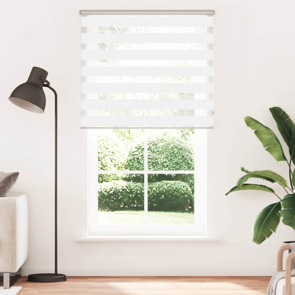VXL8721158350886_g_en_hd_1.jpg vidaXL Zebra roleta biela 130x200 cm šírka látky 125,9cm polyester – Obrázok 2