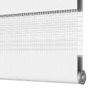 vidaXL Zebra roleta biela 130x200 cm šírka látky 125,9cm polyester – Obrázok 12