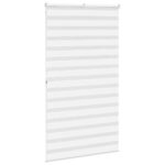 vidaXL Zebra roleta biela 130x200 cm šírka látky 125,9cm polyester – Obrázok 4