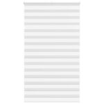 vidaXL Zebra roleta biela 125x230 cm šírka látky 120,9cm polyester