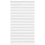 vidaXL Zebra roleta biela 135x230 cm šírka látky 130,9cm polyester