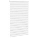 vidaXL Zebra roleta biela 140x230 cm šírka látky 135,9cm polyester – Obrázok 3