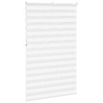vidaXL Zebra roleta biela 140x230 cm šírka látky 135,9cm polyester – Obrázok 4