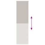 vidaXL Sprchová roleta, 60x240 cm, šírka látky 56 cm – Obrázok 5