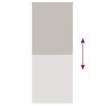 vidaXL Sprchová roleta, 90x240 cm, šírka látky 86 cm – Obrázok 5