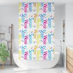 vidaXL Sprchová roleta, 140x240 cm, šírka látky 136 cm – Obrázok 2