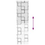 vidaXL Sprchová roleta, 60x240 cm, šírka látky 56 cm – Obrázok 5