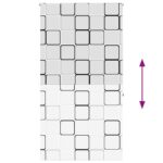 vidaXL Sprchová roleta, 130x240 cm, šírka látky 126 cm – Obrázok 5