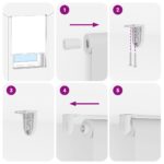 vidaXL Sprchová roleta, 150x240 cm, šírka látky 146 cm – Obrázok 7