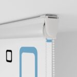 vidaXL Sprchová roleta s kazetou, 70x240 cm, šírka látky 66 cm – Obrázok 9