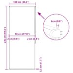 vidaXL Sprchová roleta s kazetou, 100x240 cm, šírka látky 96 cm – Obrázok 12