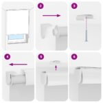 vidaXL Sprchová roleta s kazetou, 80x240 cm, šírka látky 76 cm – Obrázok 6