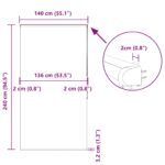 vidaXL Sprchová roleta s kazetou, 140x240 cm, šírka látky 136 cm – Obrázok 12