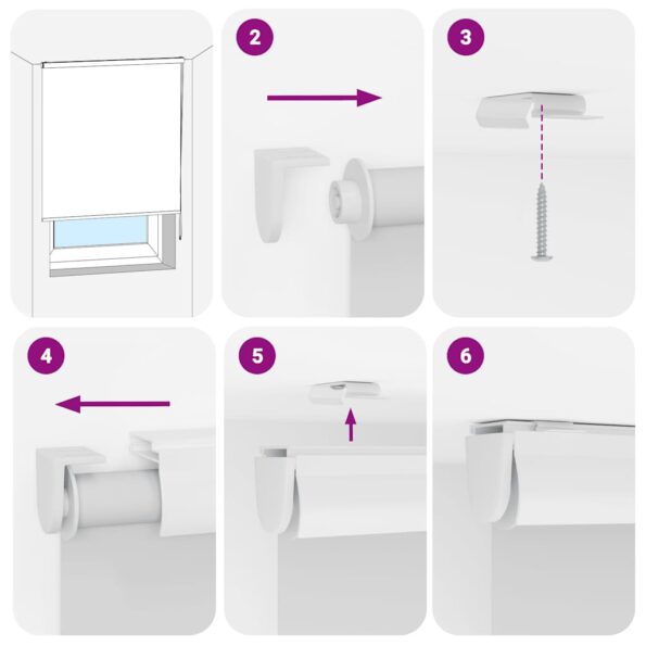 vidaXL Sprchová roleta s kazetou, 70x240 cm, šírka látky 66 cm – Obrázok 6