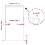 vidaXL Sprchová roleta s kazetou, 130x240 cm, šírka látky 126 cm – Obrázok 12