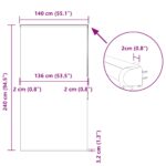 vidaXL Sprchová roleta s kazetou, 140x240 cm, šírka látky 136 cm – Obrázok 12