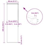 vidaXL Sprchová roleta s kazetou, 80x240 cm, šírka látky 76 cm – Obrázok 12