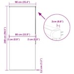 vidaXL Sprchová roleta s kazetou, 90x240 cm, šírka látky 86 cm – Obrázok 12