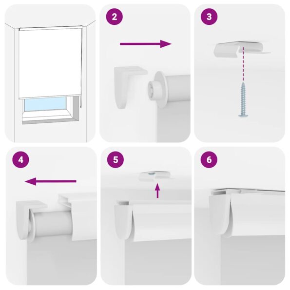 vidaXL Sprchová roleta s kazetou, 90x240 cm, šírka látky 86 cm – Obrázok 6