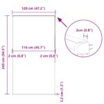 vidaXL Sprchová roleta s kazetou, 120x240 cm, šírka látky 116 cm – Obrázok 12