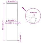 vidaXL Sprchová roleta s kazetou, 60x240 cm, šírka látky 56 cm – Obrázok 12