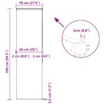 vidaXL Sprchová roleta s kazetou, 70x240 cm, šírka látky 66 cm – Obrázok 12