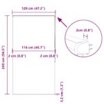vidaXL Sprchová roleta s kazetou, 120x240 cm, šírka látky 116 cm – Obrázok 12
