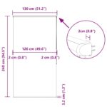 vidaXL Sprchová roleta s kazetou, 130x240 cm, šírka látky 126 cm – Obrázok 12