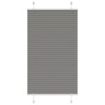 vidaXL plisovaná roleta antracit 75x100 cm Šírka látky 74,4 cm – Obrázok 2