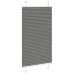 vidaXL plisovaná roleta antracit 75x100 cm Šírka látky 74,4 cm – Obrázok 3