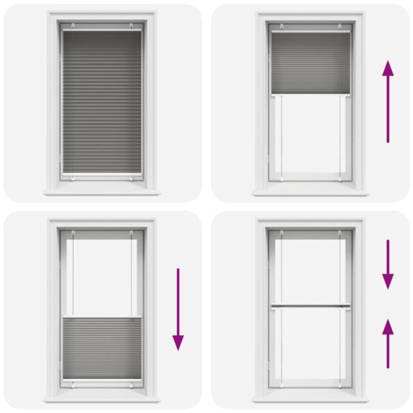 vidaXL plisovaná roleta antracit 75x100 cm Šírka látky 74,4 cm – Obrázok 7