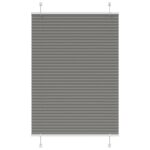 vidaXL plisovaná roleta antracitová 85x100 cm Šírka látky 84,4 cm – Obrázok 2