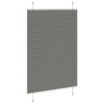 vidaXL plisovaná roleta antracitová 90x100 cm Šírka látky 89,4 cm – Obrázok 4