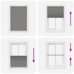 vidaXL plisovaná roleta antracitová 90x100 cm Šírka látky 89,4 cm – Obrázok 7