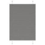 vidaXL plisovaná roleta antracit 85x150 cm Šírka látky 84,4 cm
