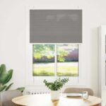 vidaXL plisovaná roleta antracit 85x150 cm Šírka látky 84,4 cm – Obrázok 2