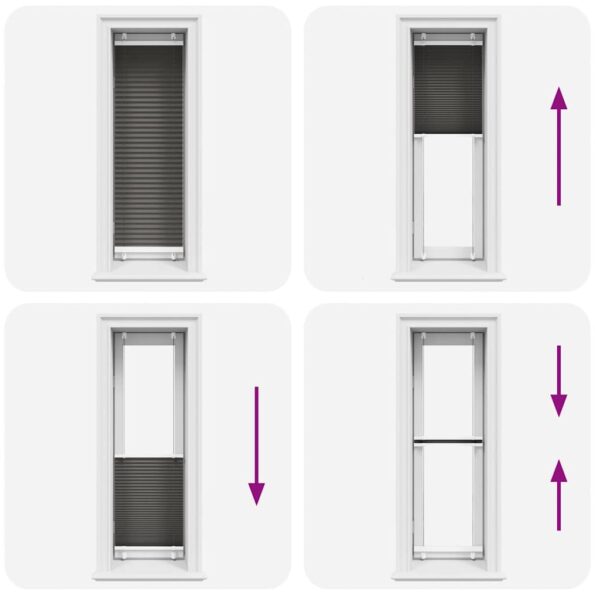 vidaXL plisovaná roleta čierna 40x100 cm Šírka látky 39,4 cm – Obrázok 7