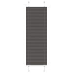 vidaXL plisovaná roleta čierna 45x100 cm Šírka látky 44,4 cm