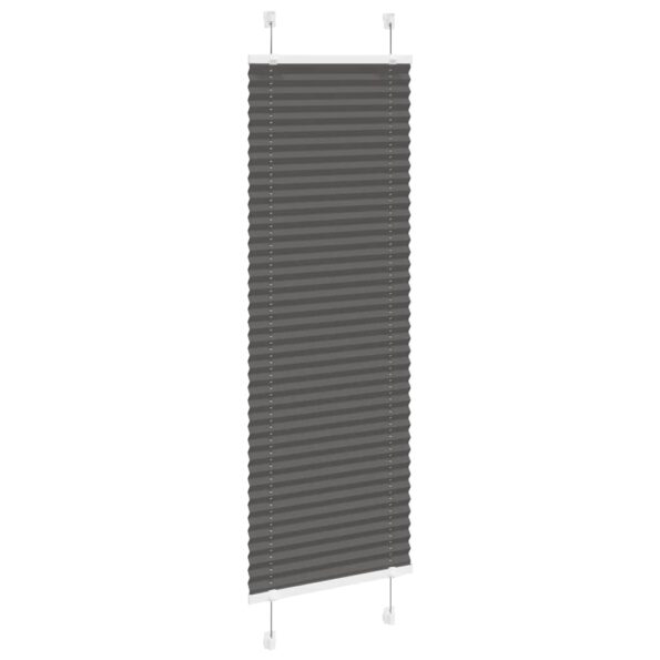 vidaXL plisovaná roleta čierna 45x100 cm Šírka látky 44,4 cm – Obrázok 3